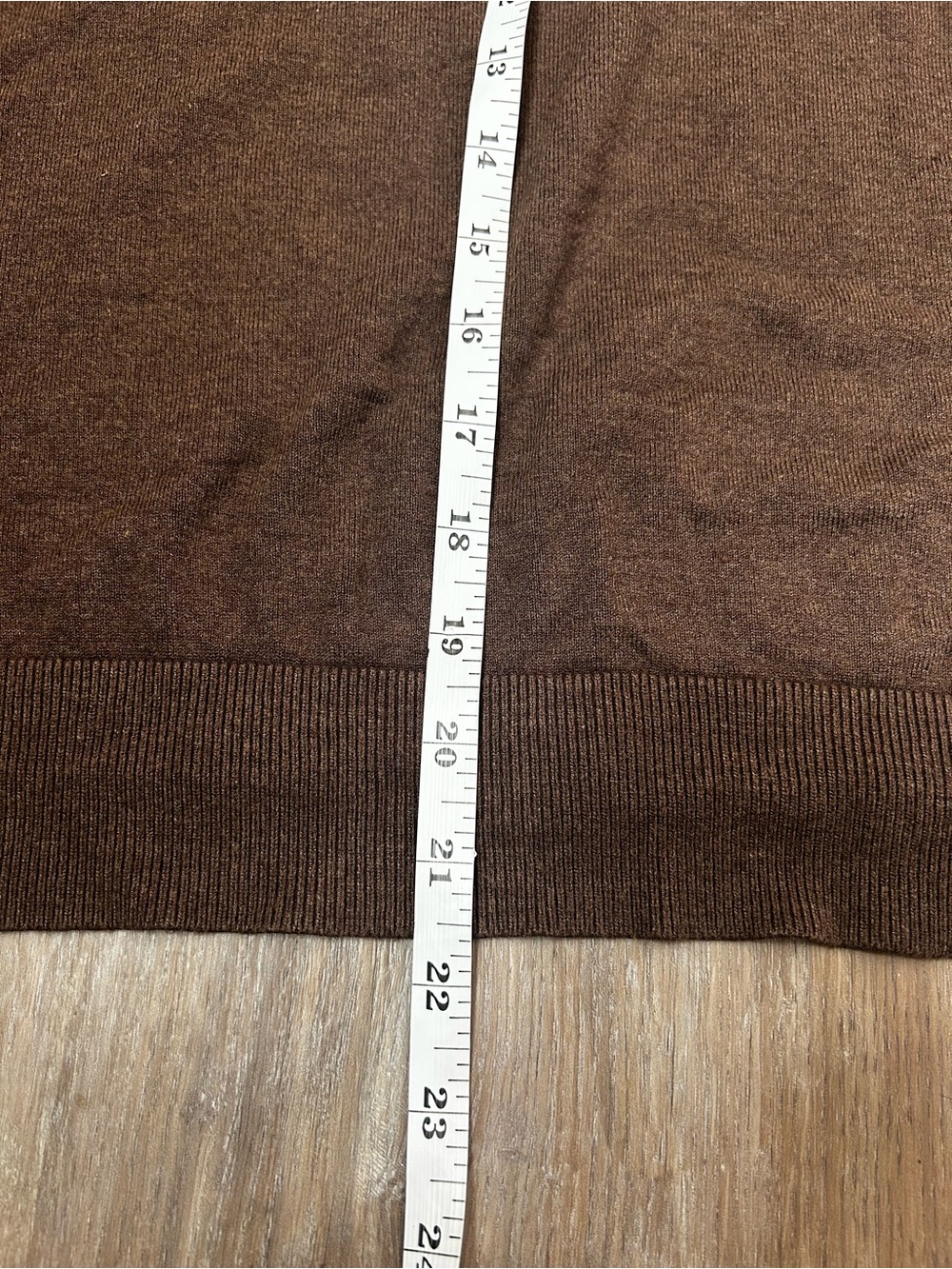 Divided Women's Scoop Crewneck Sweater in Chocolate Brown - Picture 7 of 8